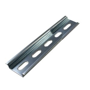 PR005 35mm x 7.5mm Slotted DIN Rail | 125mm (4.92") | TH35-7.5 Steel Rail | Open Ends | RoHS Compliant | Sold as a PACK OF 10
