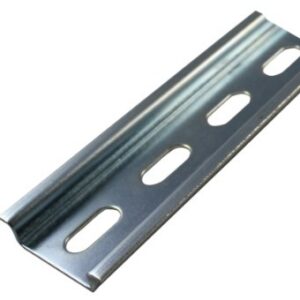 PR005 35mm x 7.5mm Slotted DIN Rail | 152mm (6.00") | TH35-7.5 Steel Rail | OPEN ENDS | RoHS Compliant | Sold as a Single Unit